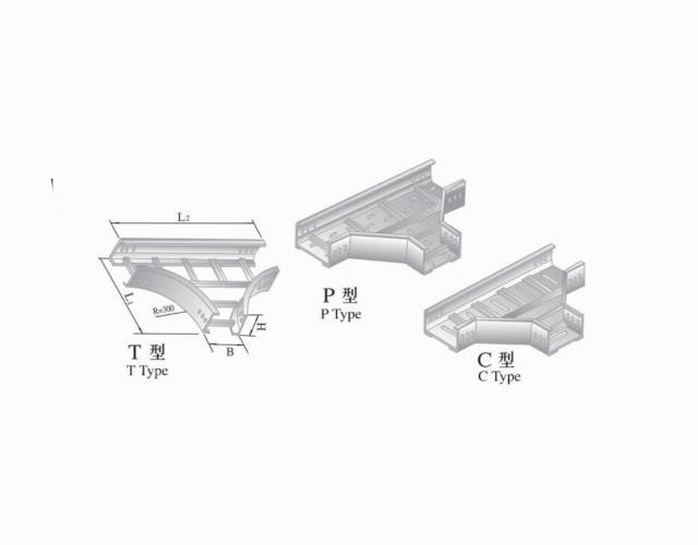 XQJ-LQJ -01AT、P、C型鋁合金水平三通橋架